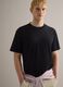Men's black crew neck t-shirt in pure cotton, relaxed fit_2