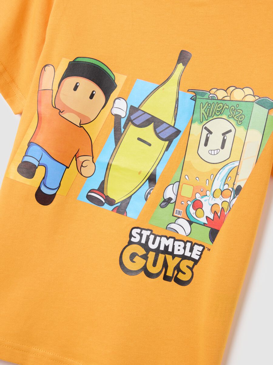 Orange pure cotton kids' t-shirt with regular fit_3
