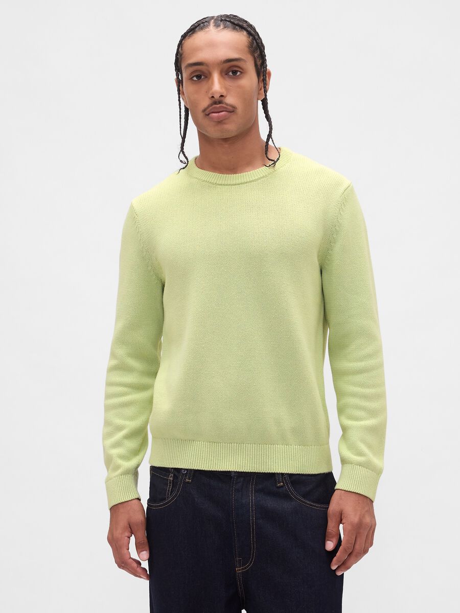 Green Cotton Pullover_0