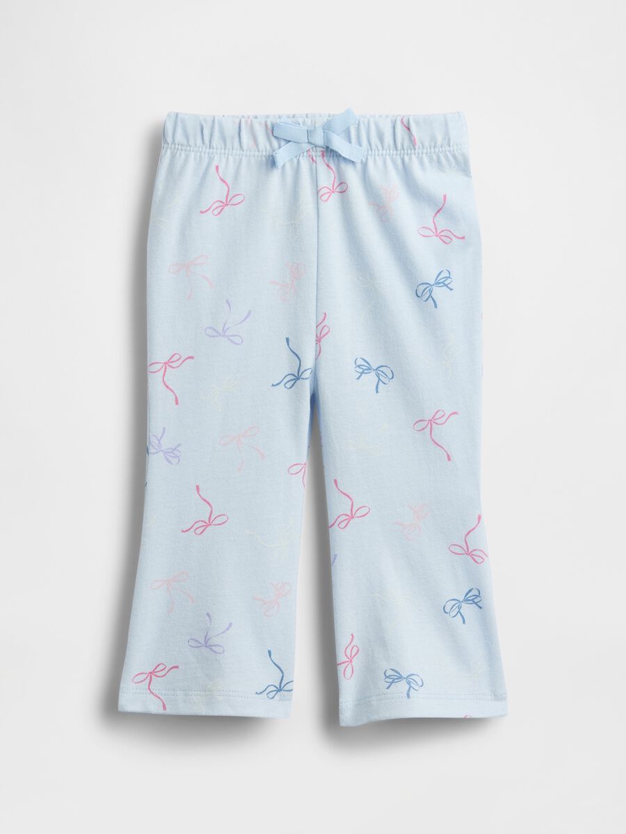 Blue cotton trousers for babies_0