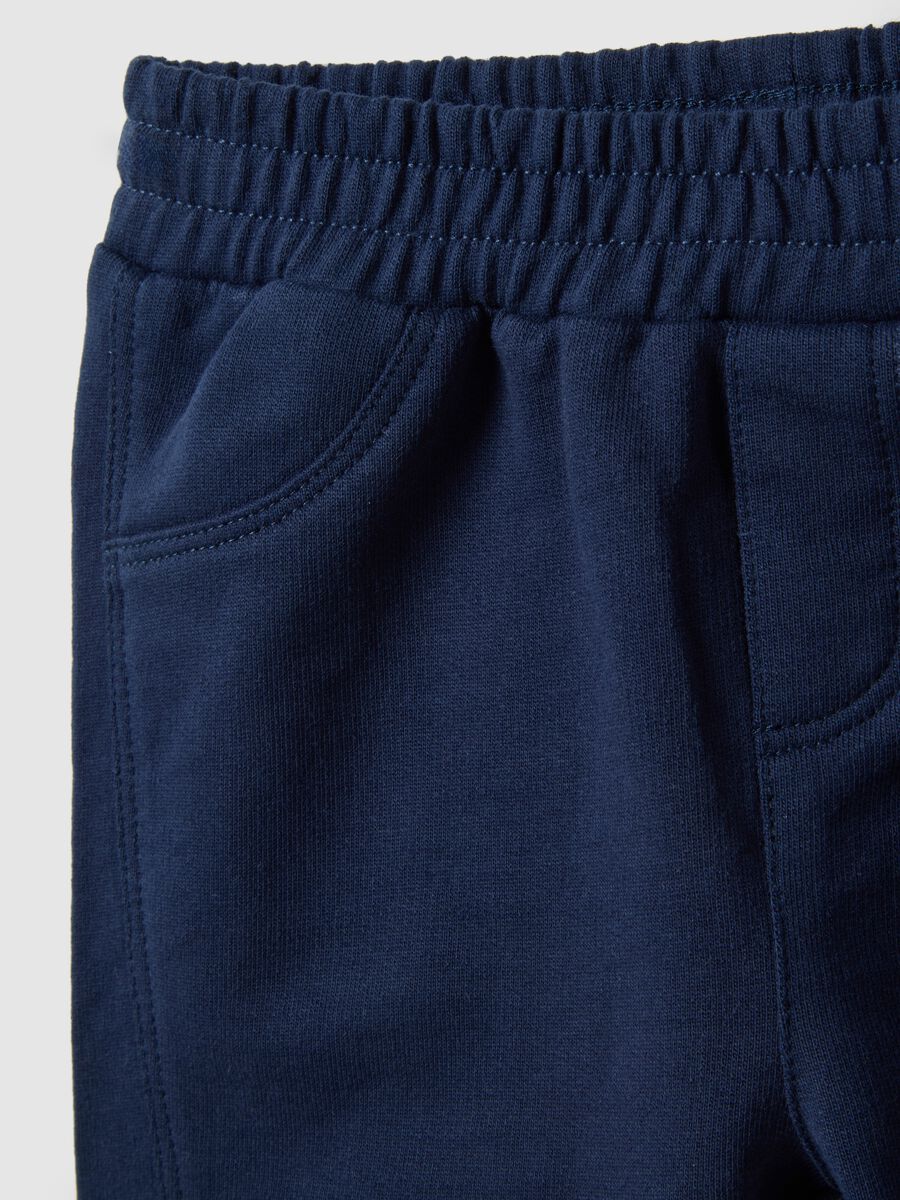 Baby's pure cotton blue trousers in regular fit_2
