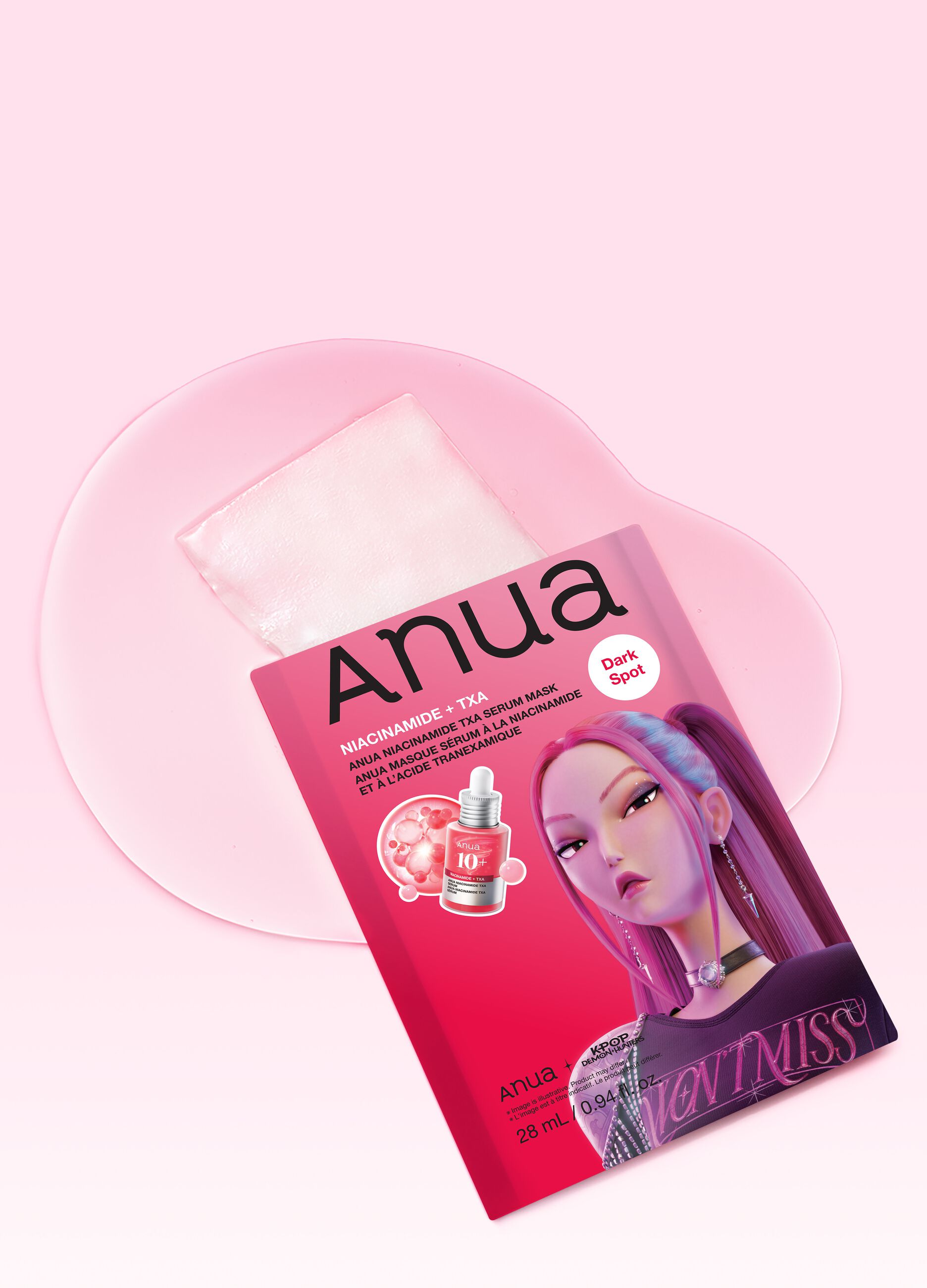 Niacinamide TXA Serum Mask 28ml | Anua K-Pop Demon Hunters