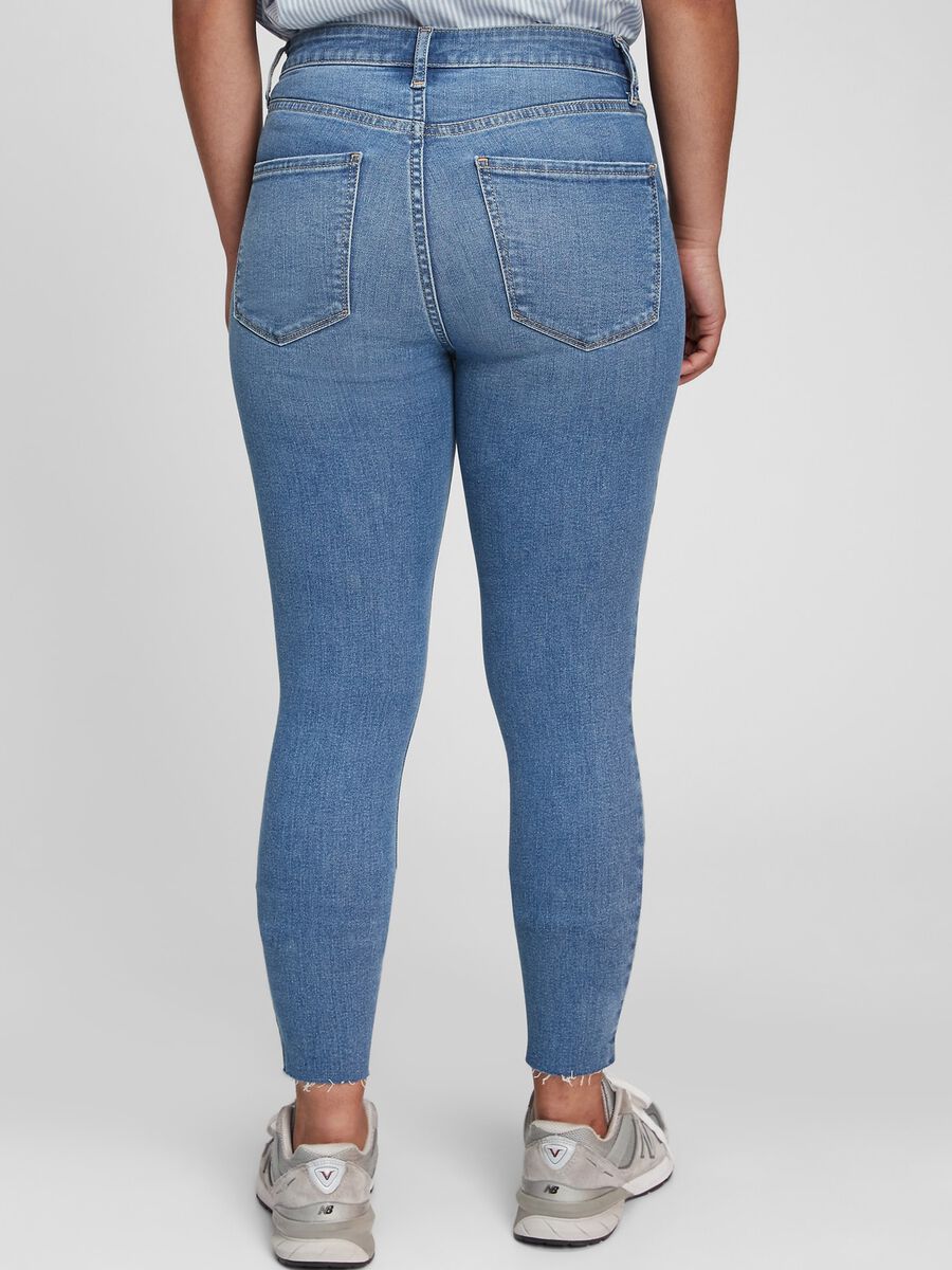 Jeggings a vita alta con strappi_1