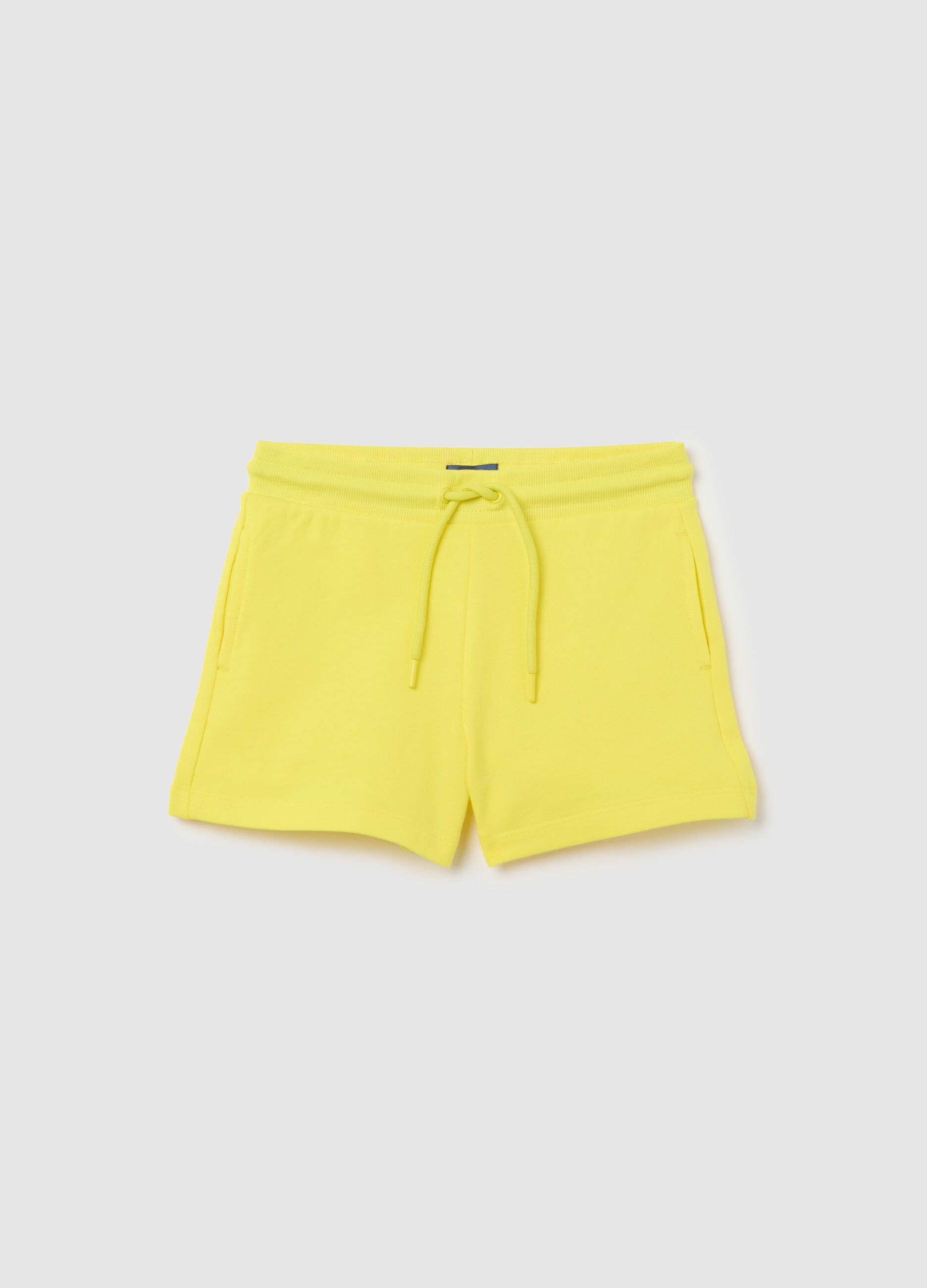 Yellow pure cotton shorts from OVS Kids