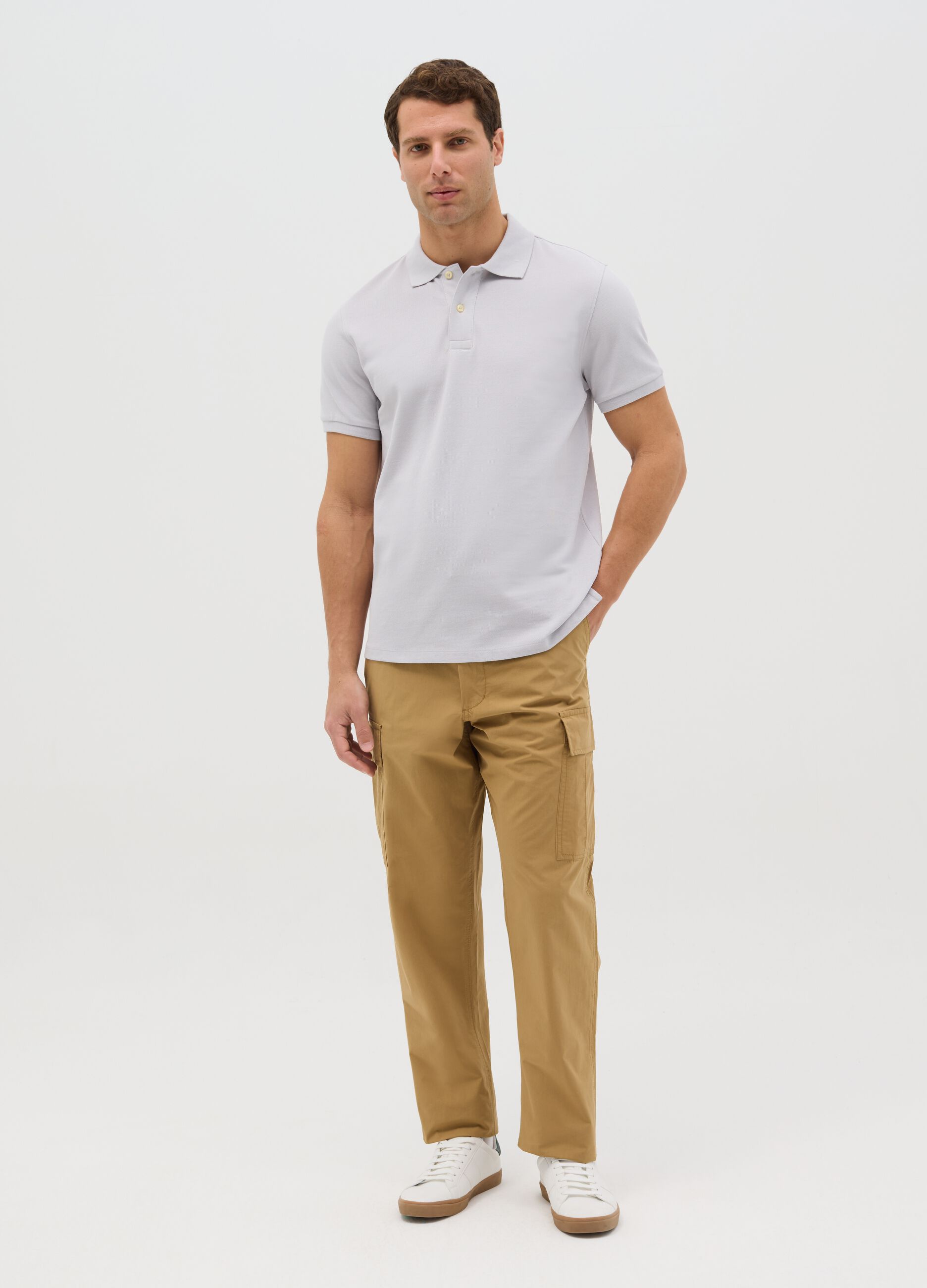 Organic cotton regular-fit polo shirt