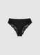Black stretch microfibre briefs with lace_1