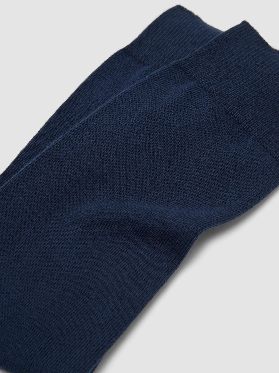 Pack of 2 blue ankle socks in a cotton and cashmere blend_1