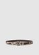 Belt with buckle and animal print_0