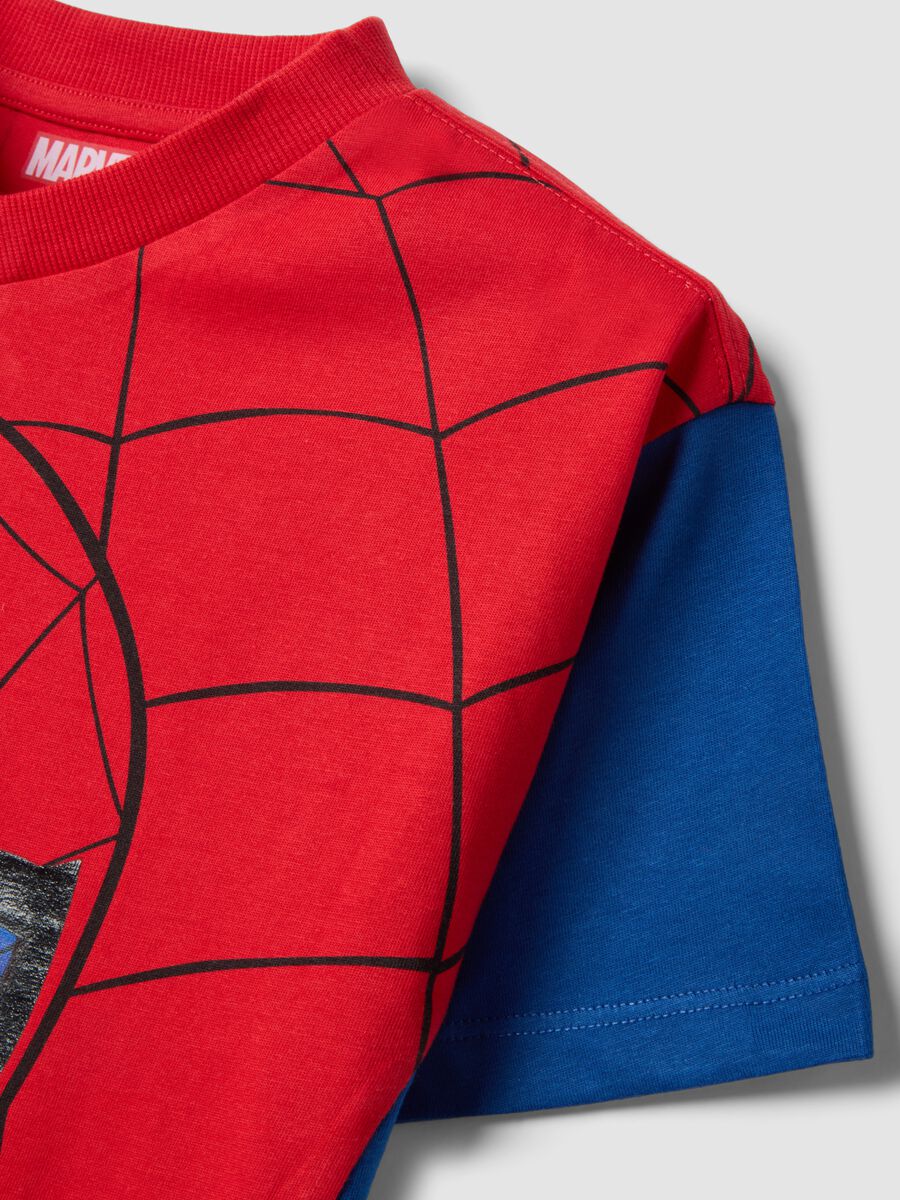 T-shirt in puro cotone multicolor da bambino oversize fit con Spiderman_2