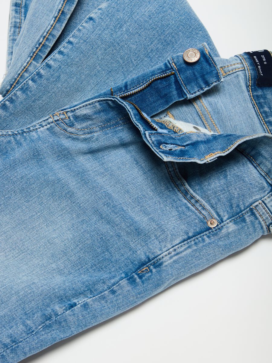 Flare-fit mini bootcut jeans with mid-rise waist_6