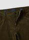 Green slim-fit stretch cotton corduroy trousers_1