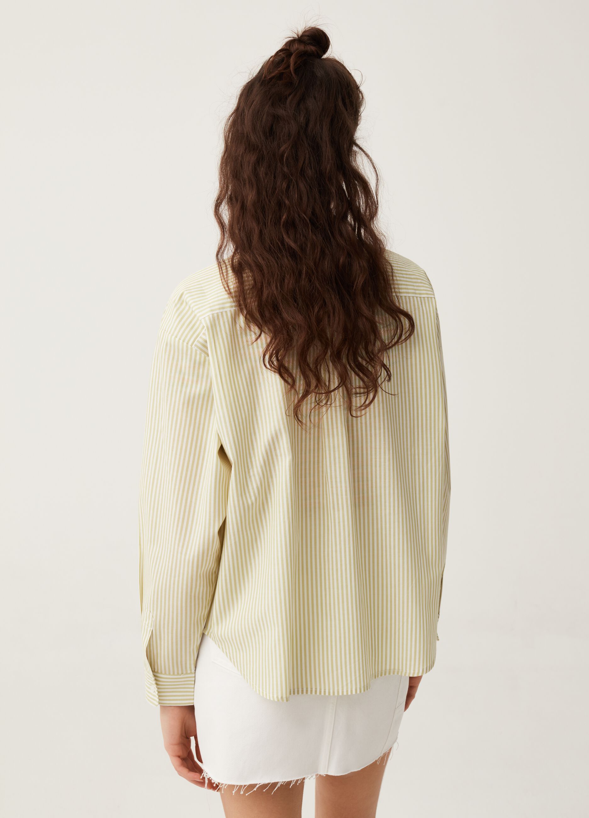 Camicia in cotone oxford a righe Baby Angel_2