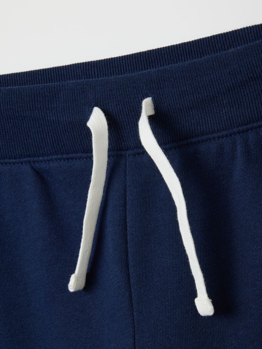 Blue joggers with logo_3