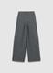 Girl's Grey Wide Leg Trousers in Stretch Fabric_1