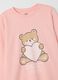 Girls' pink cotton pyjamas with print_2