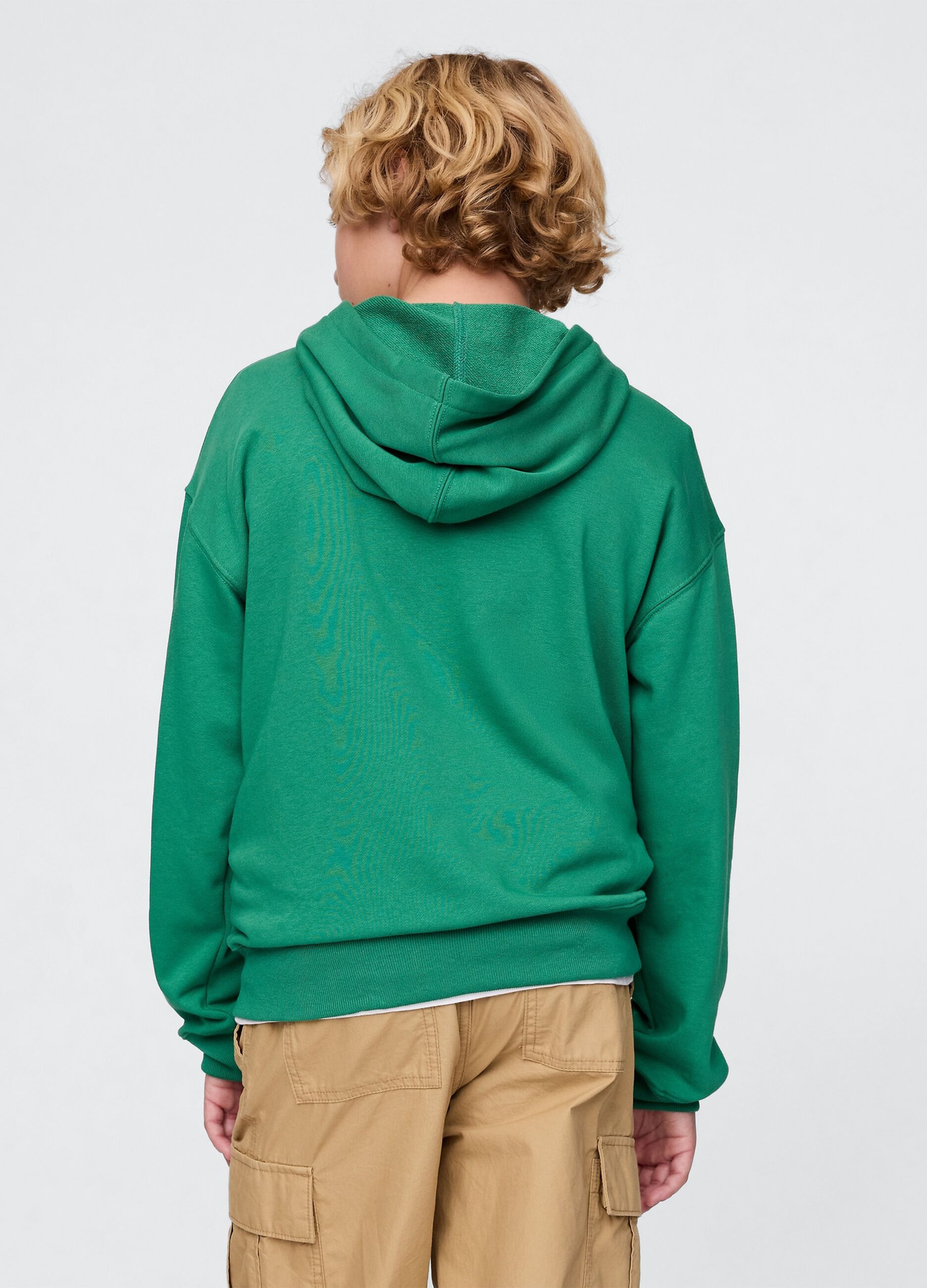 Felpa con cappuccio verde GAP Kids