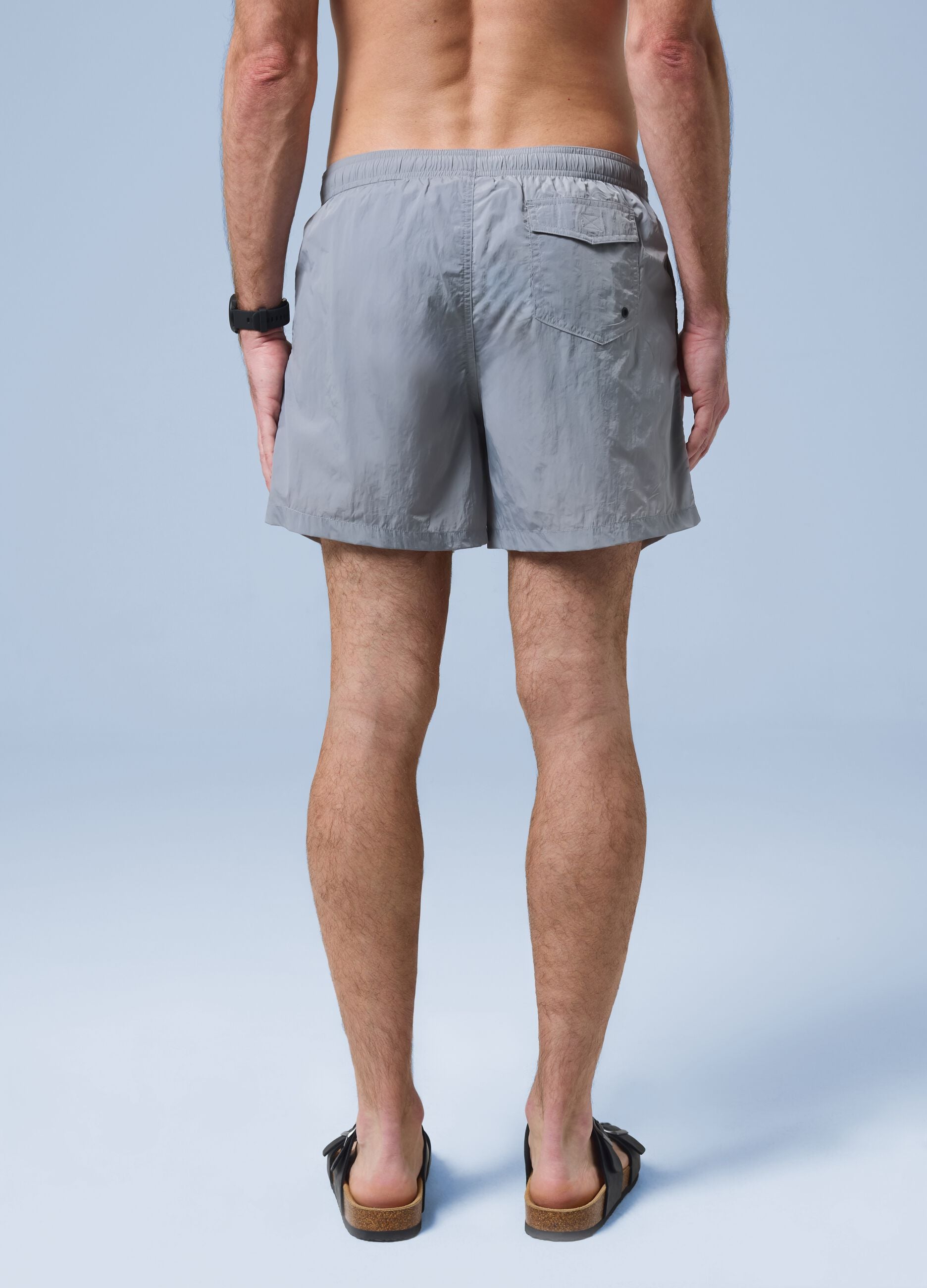 ALTAVIA SAILNG grey boxer swim shorts with elasticated waistband