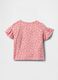 Pink Floral T-shirt with Ruffles_1
