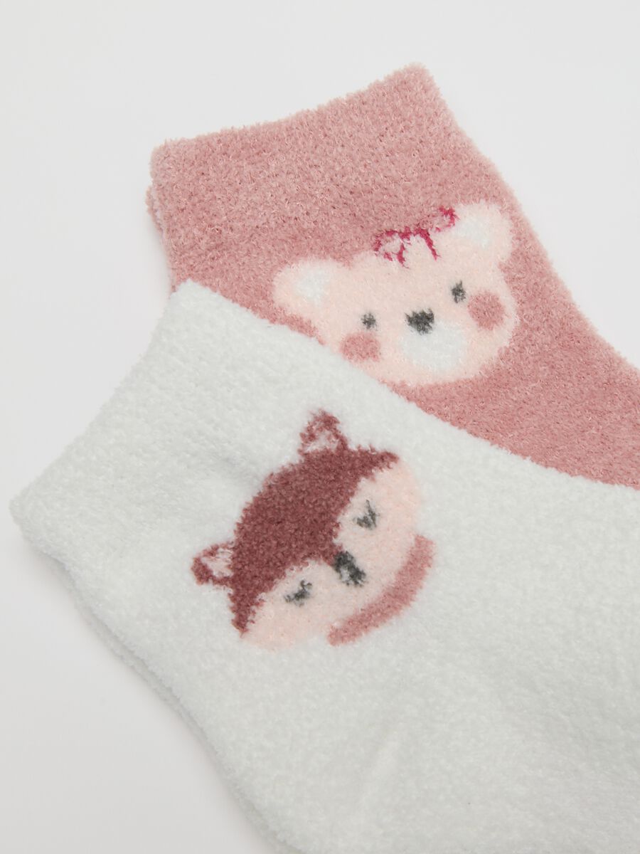 Pink baby socks tripack with heart motifs_2