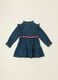 Baby girls&rsquo; pure cotton denim dress with cherry embroidery_2