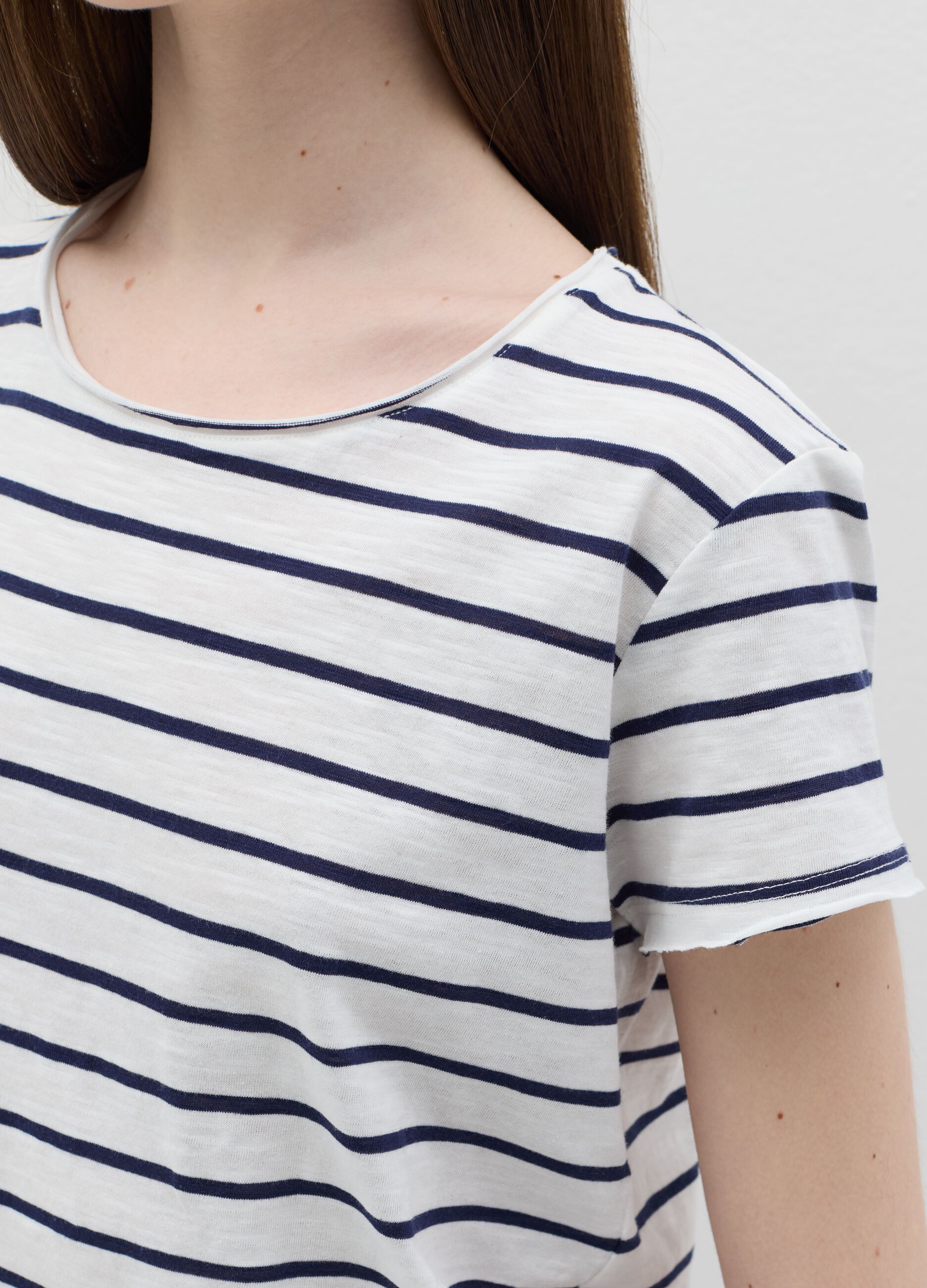 T-shirt in slub jersey