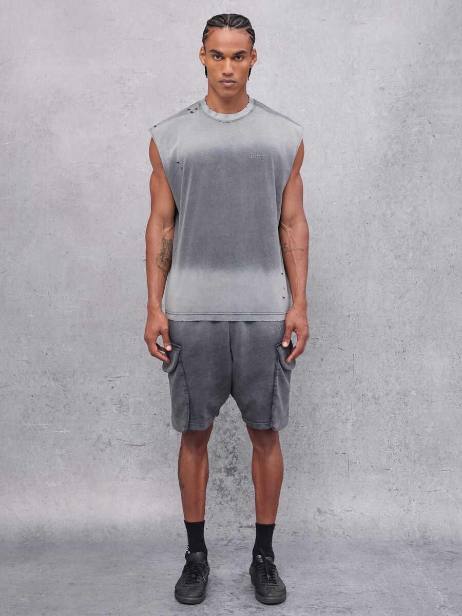 Sunfaded Distressed Tank Top Vintage Grey_3