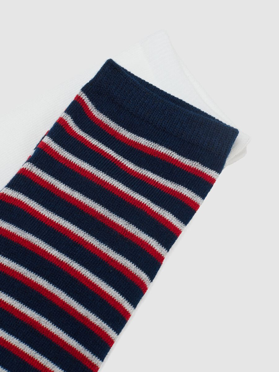 Tripack calze in misto cotone elasticizzato multicolor da bambino_2