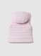 Girls' regular fit padded pink gilet with hood_1