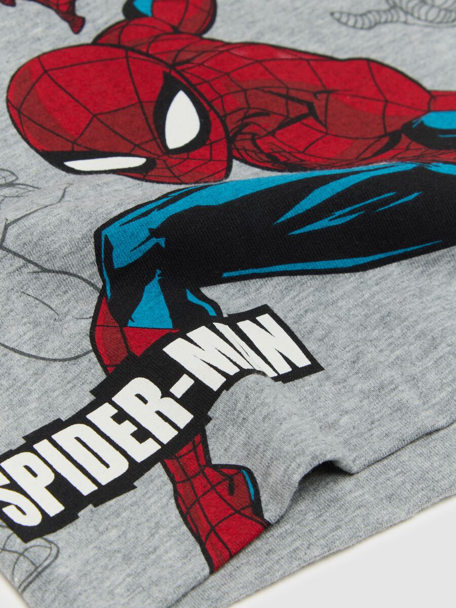 T-shirt da bambino in cotone grigia con Spider-Man_2
