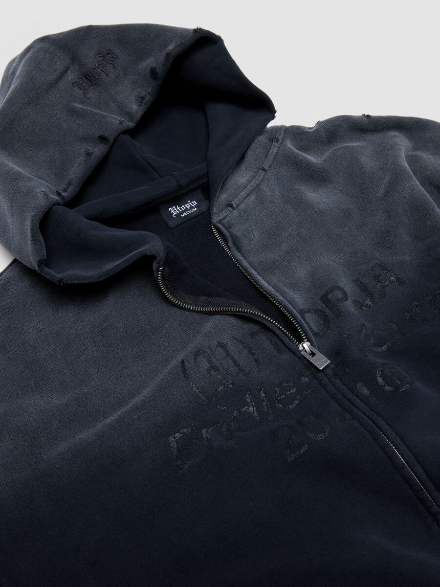 Full-zip Hoodie Sunfaded Black_6