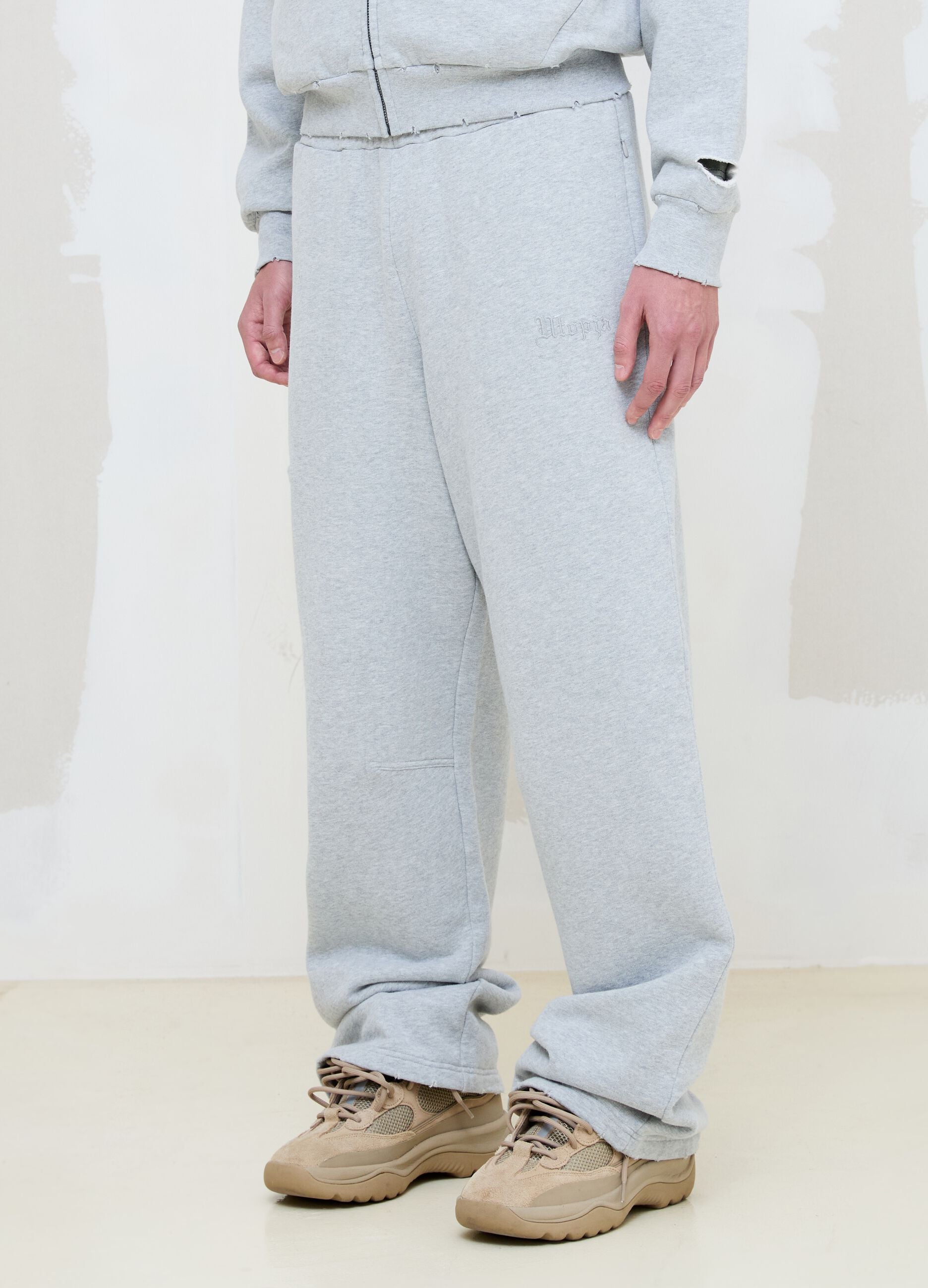 Grey Melange Sweatpants