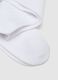 White Ribbed Stretch Long Socks_1