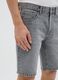 Men&rsquo;s grey regular fit shorts in 100% cotton_2
