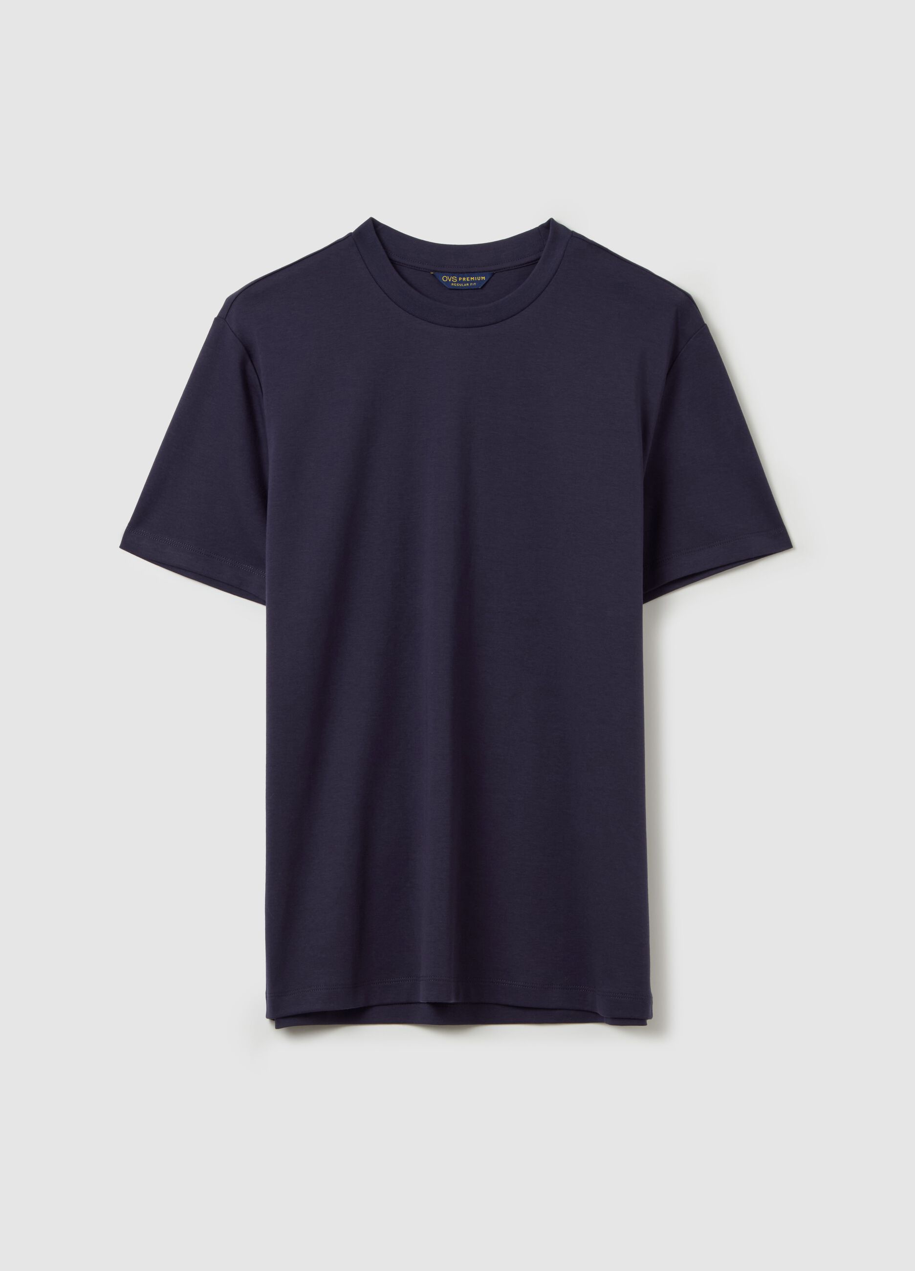 T-shirt regular fit con scollo rotondo