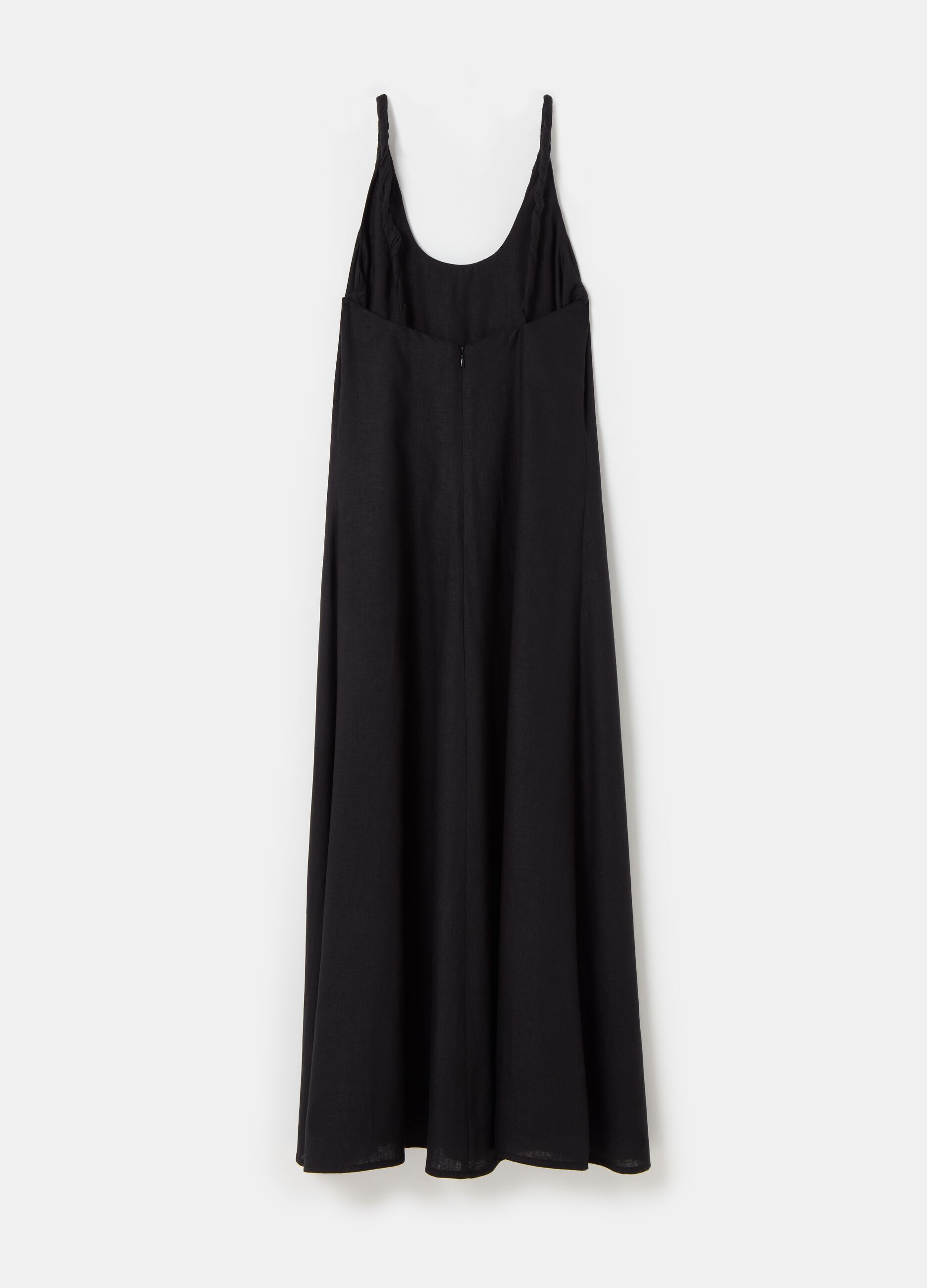 Contemporary long sleeveless dress