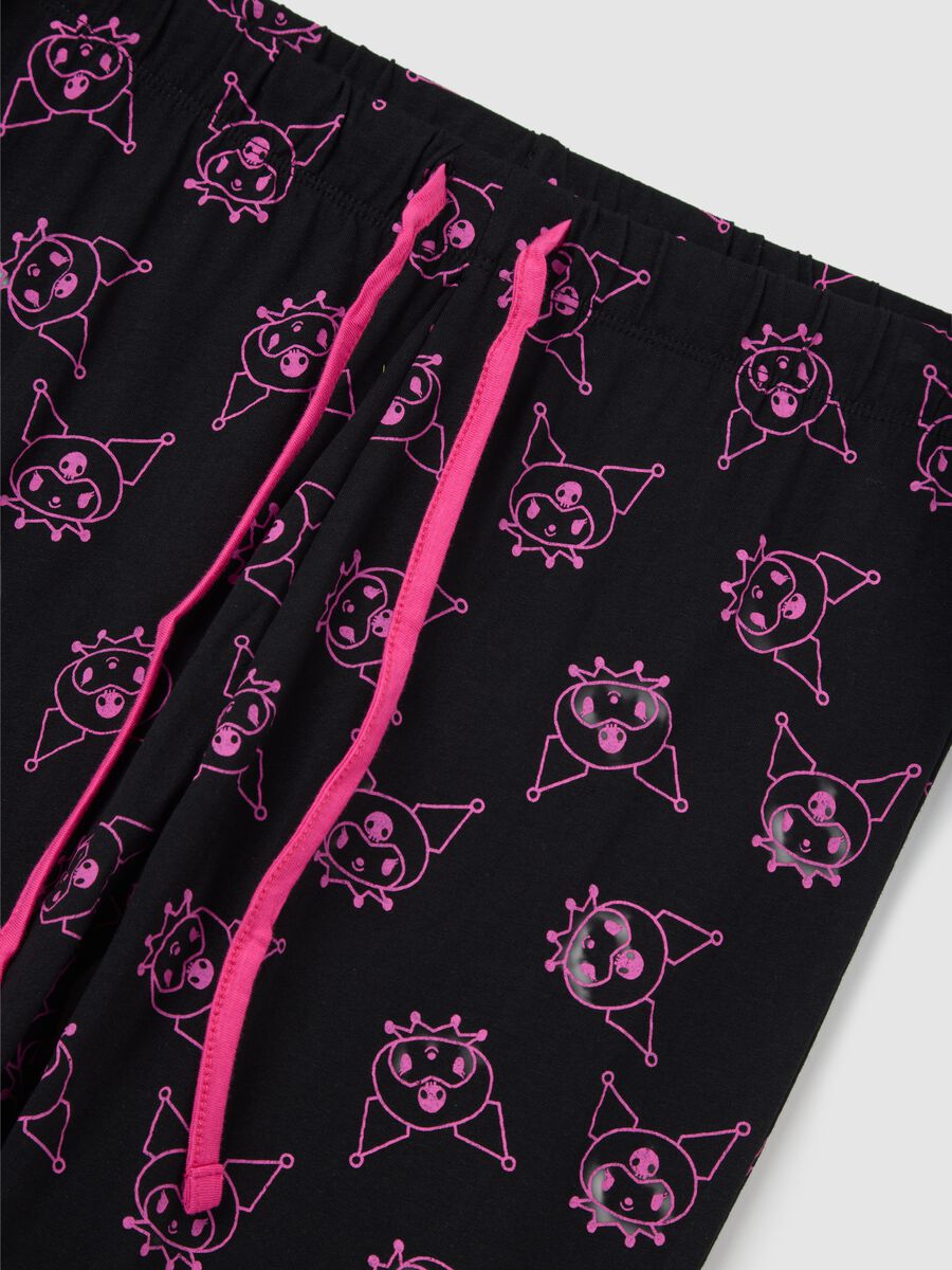 Women’s multicoloured pyjamas in 100% cotton with regular fit and Kuromi print_5