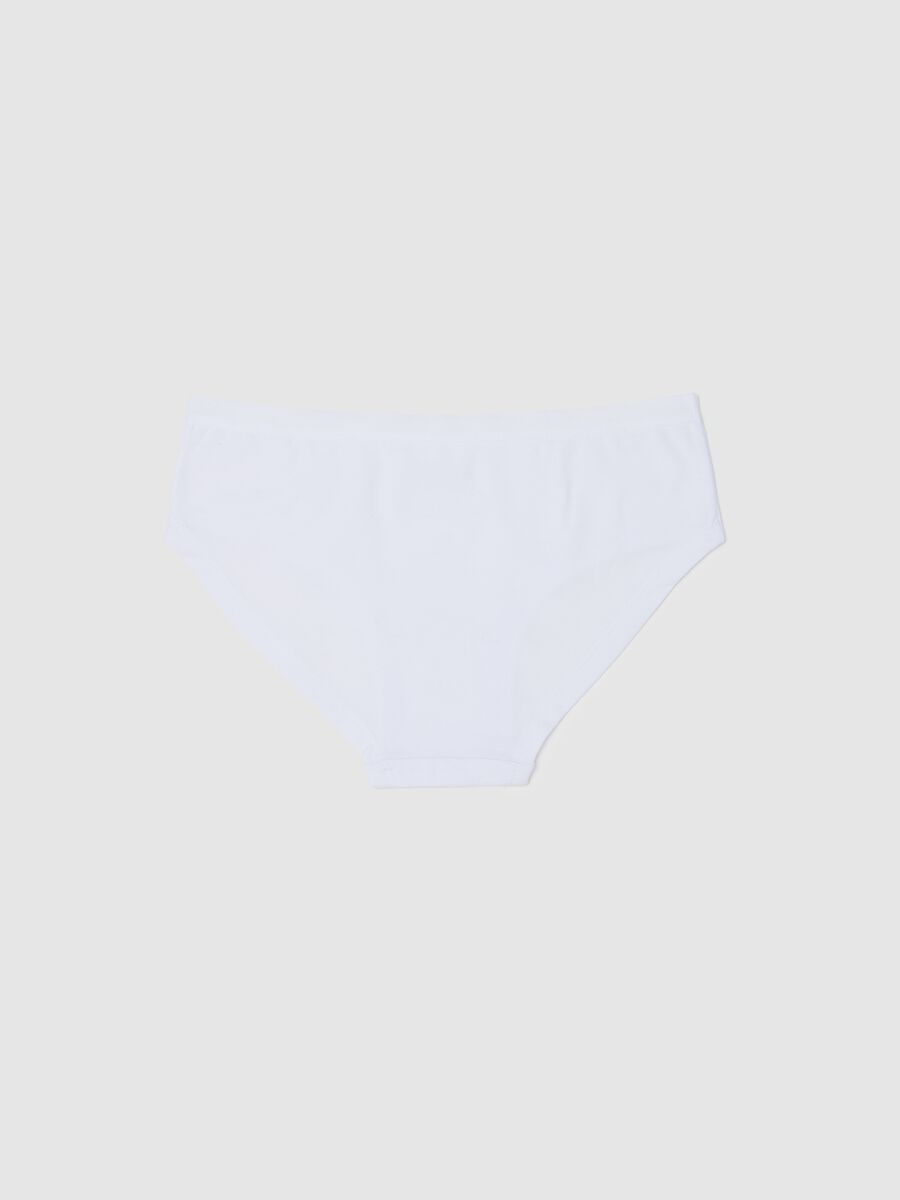 Culotte in cotone stretch con cuore di strass _1