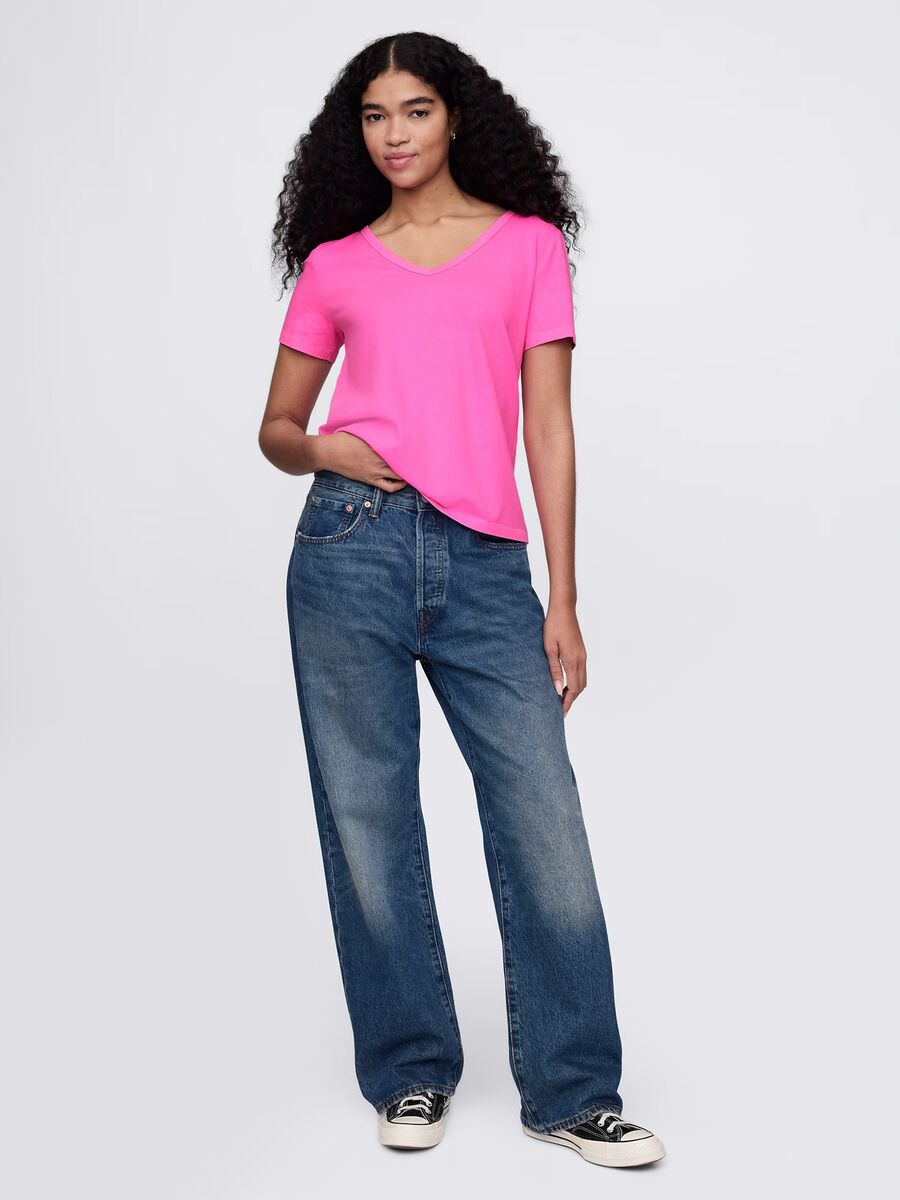 Pink T-shirt with short sleeves_1