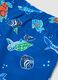 Blue boys&rsquo; swim shorts with ocean print_3