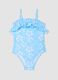 Light blue girls&rsquo; swimsuit with frills_0