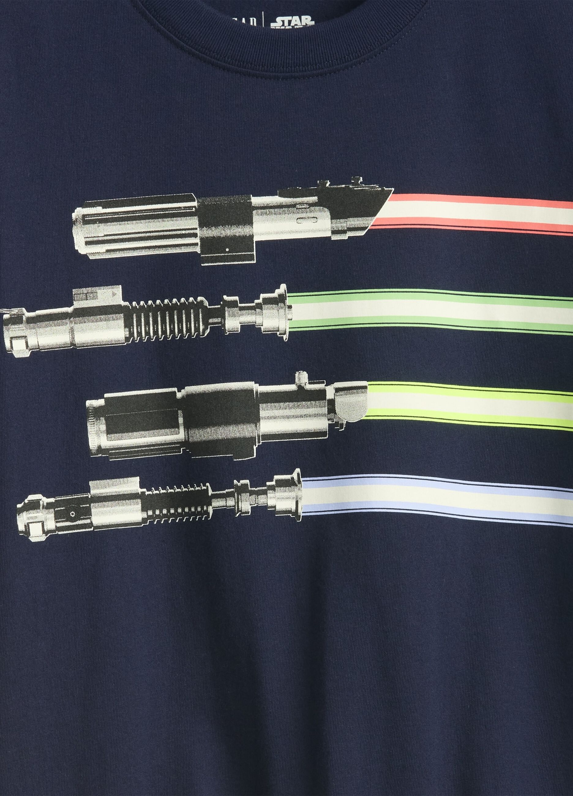 Star Wars Crew Neck T-shirt with Lightsabers