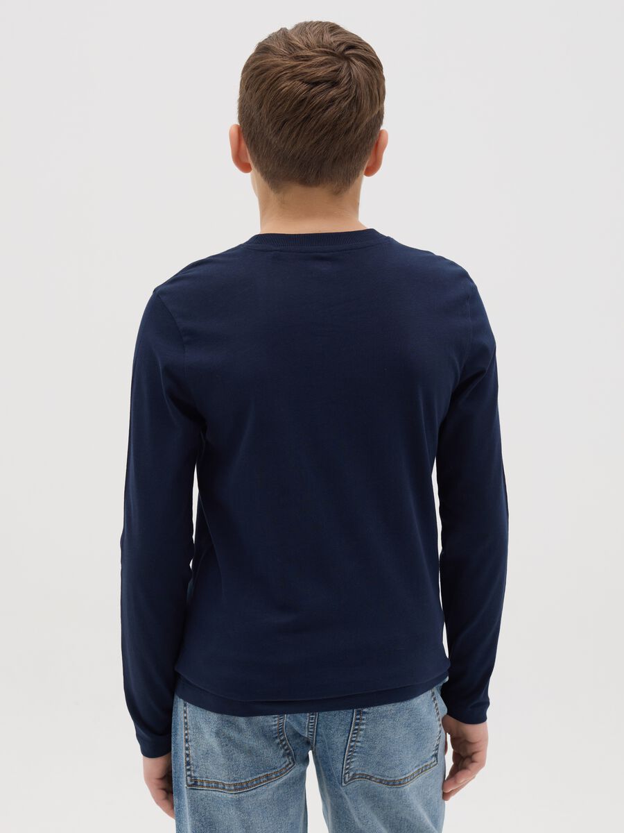 Long-sleeved T-shirt in cotton with print_2