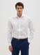 Pure cotton white shirt with French collar, regular fit_0
