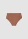 Brown regular-waist stretch microfibre hipster briefs_0