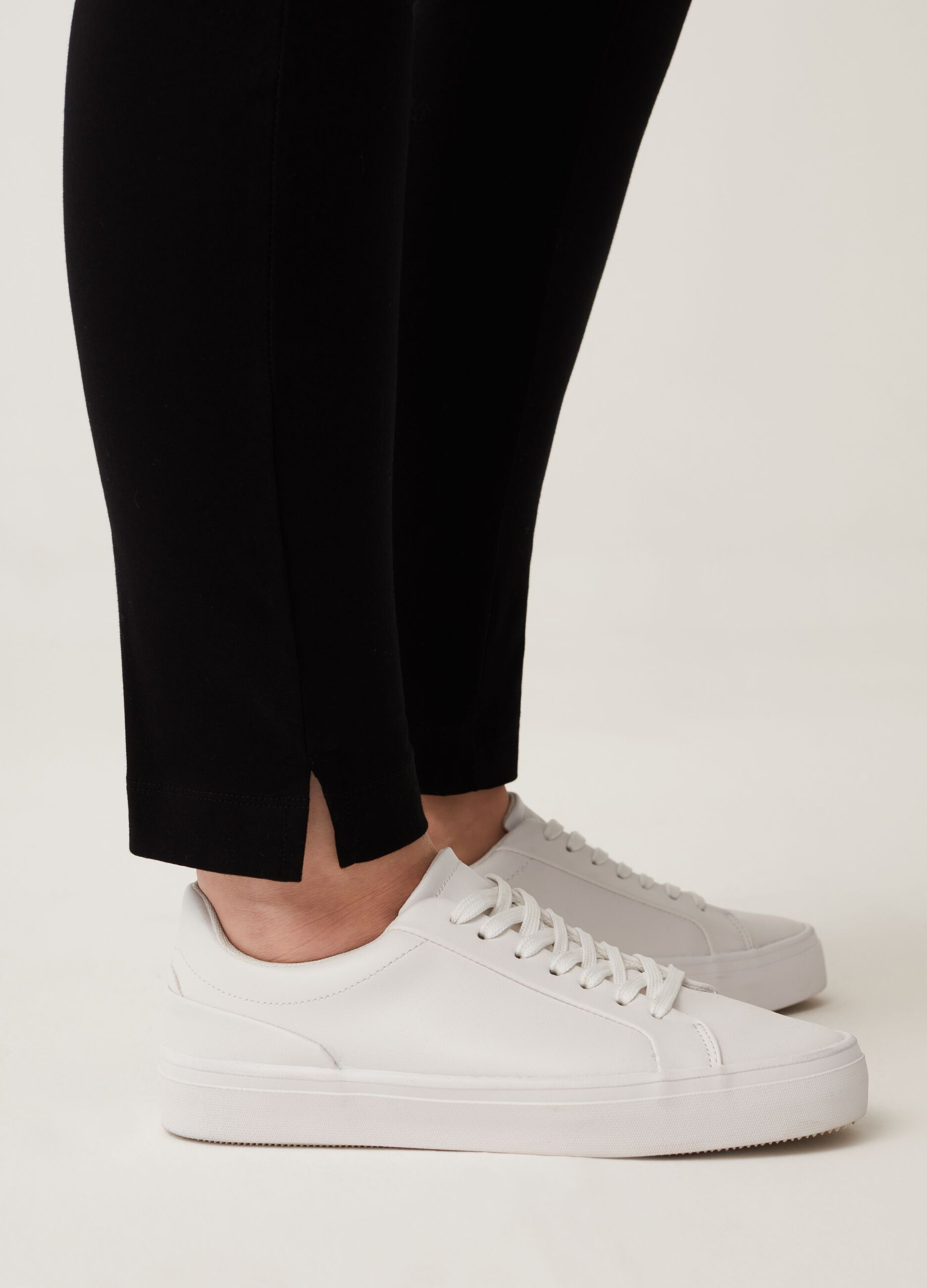 Leggings stretch con spacchetti Curvy MYA_3