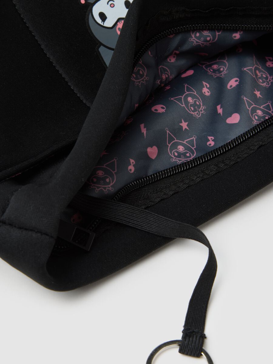 Black Kuromi Graphic Girl's Bag_1