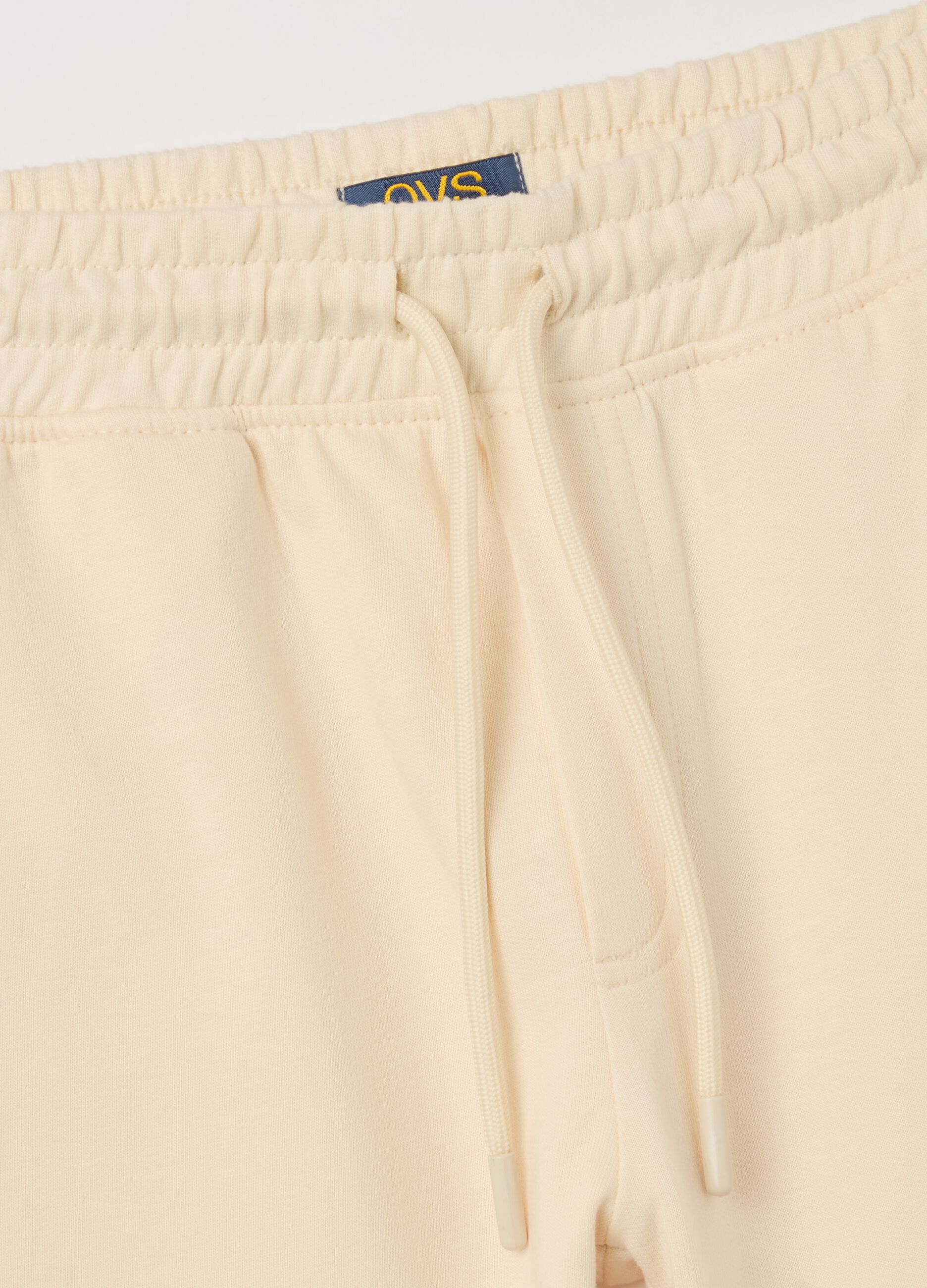 Cotton Bermuda shorts with drawstring