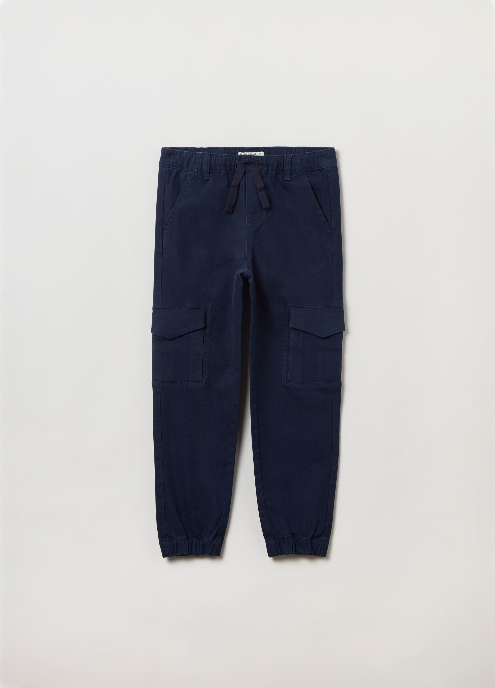 Pantaloni cargo con coulisse_0