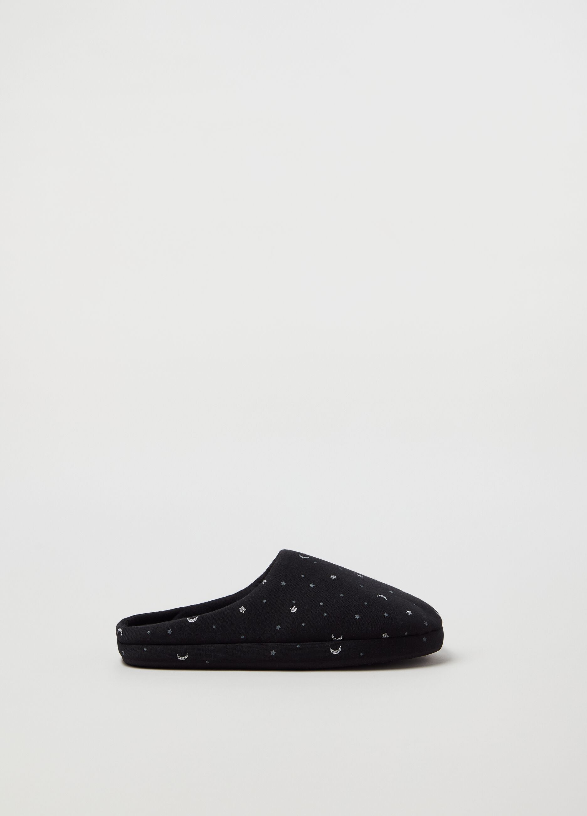 Pantofole con stampa luna e stelle_2