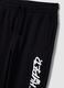 Blue oversized pure cotton joggers with &ldquo;Get Hyped&rdquo; slogan for boys_4